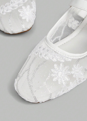 SHEIN Туфлі мері джейн білий з поліуретан, китай — літо (366091137)