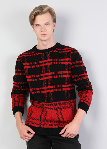 Красный демисезонный свитер джемпер Colin's