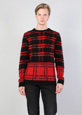 Красный демисезонный свитер джемпер Colin's