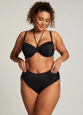 Черные купальные трусики-плавки однотонные Hunkemoller
