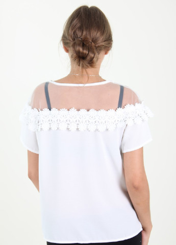 Белая летняя блуза Ladies Fasfion