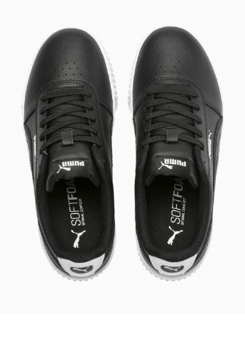 Черные всесезонные кроссовки Puma Carina Leather