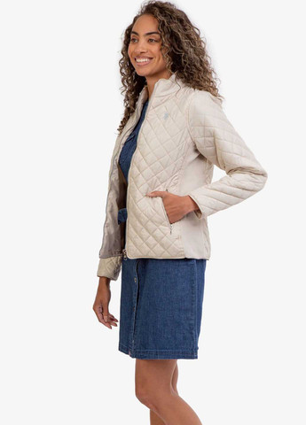 Молочна демісезонна куртка U.S. Polo Assn.