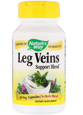 Підтримка Вен, Leg Veins Support Blend,, 60 капсул Nature's Way (228292927)