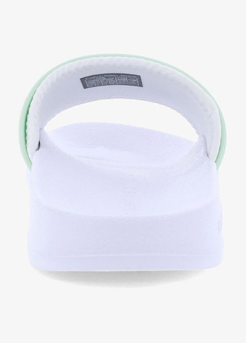 Светло-зеленые шлепанцы Calvin Klein с белой подошвой, с тиснением