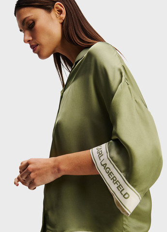 Оливкова блуза Karl Lagerfeld