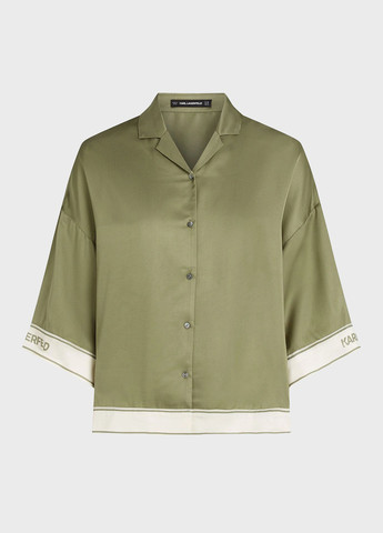 Оливкова блуза Karl Lagerfeld