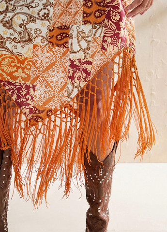 Комбінована кежуал сукня з відкритою спиною SHEIN з квітковим принтом