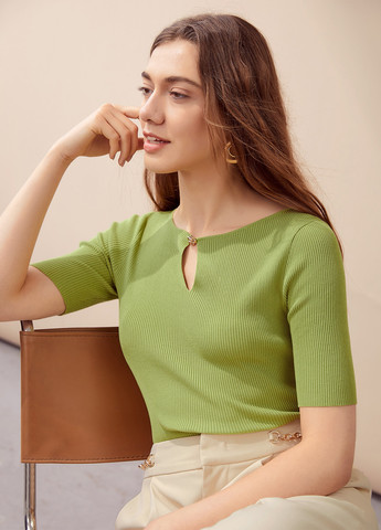 Лаймовый летний джемпер джемпер SHEIN