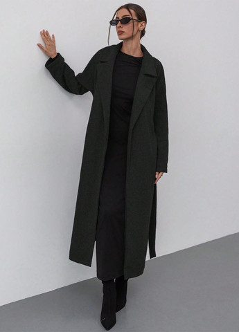 Черное демисезонное Пальто SHEIN