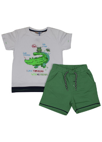 Светло-зеленый летний комплект (футболка, шорты) Mackays