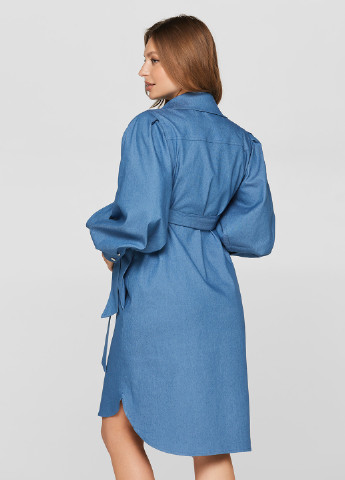 Світло-синя кежуал джинсова сукня для вагітних і годуючих Lullababe однотонна