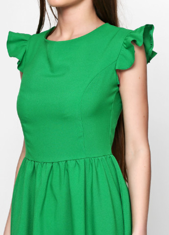 Зеленое кэжуал платье Gator однотонное