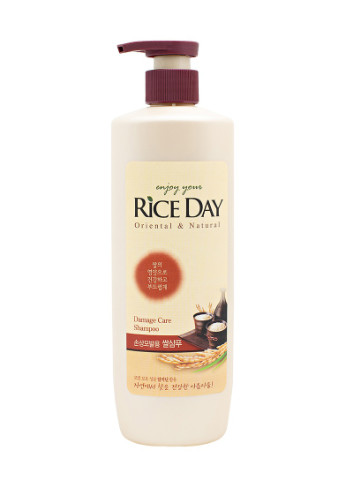 Шампунь для пошкодженого волосся з екстрактом рисових висівок Rice Day Damaged Hair, 550 мл Lion Corea 8801007012209 (237407243)