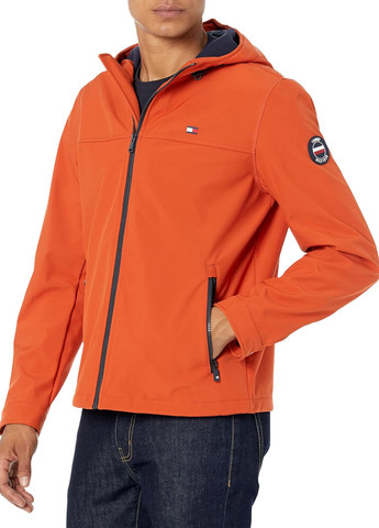 Оранжевая демисезонная куртка Tommy Hilfiger