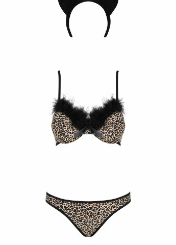 Чорний демісезонний костюм Obsessive