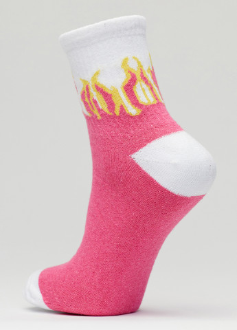 Носки Пламя розовое Rock'n'socks розовые повседневные