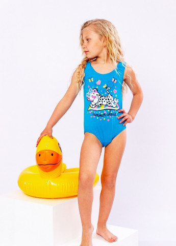 Бірюзовий літній купальник для дівчинки Носи своє 4004