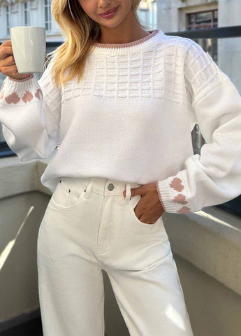 Білий демісезонний джемпер джемпер SHEIN