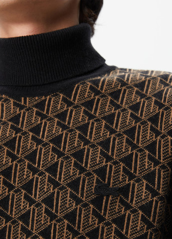 Черный демисезонный свитер Lacoste