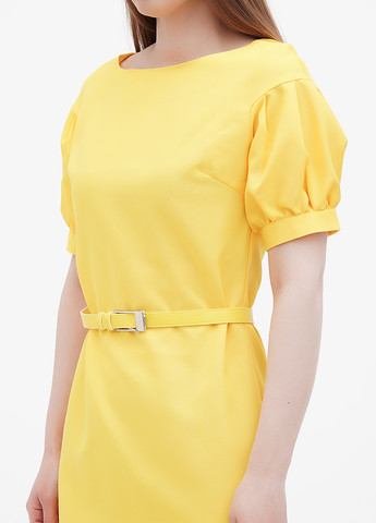 Жовтий кежуал плаття, сукня Maurini однотонна