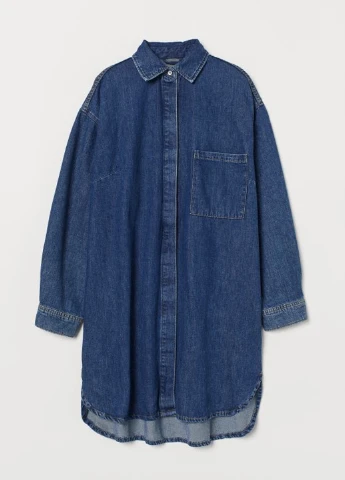 Синее кэжуал платье H&M