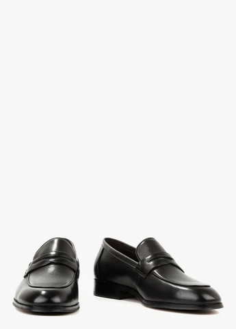 Черные классические, кэжуал туфли Le'BERDES без шнурков