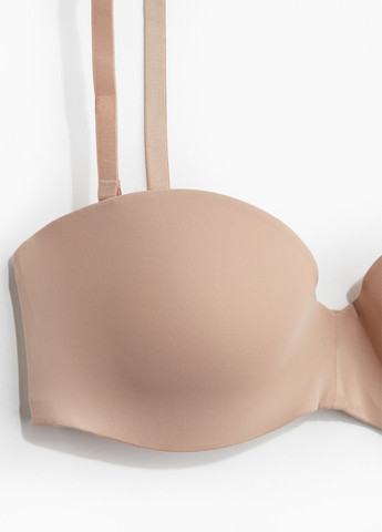 Кремовий балконет бюстгальтер H&M з кісточками поліамід