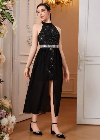 Чорна сукня SHEIN (308589127)