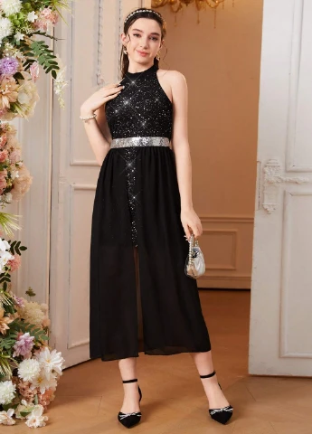 Чорна сукня SHEIN (308589127)