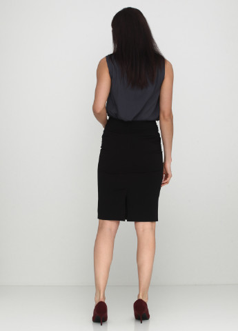 Черная кэжуал однотонная юбка Stefanie L мини