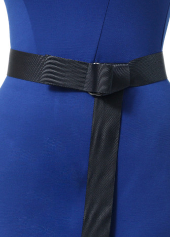 Синее кэжуал платье футляр Lada Lucci однотонное
