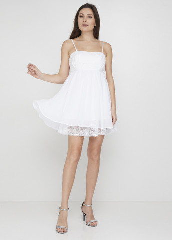Білий кежуал сукня, сукня з відкритою спиною Nelly