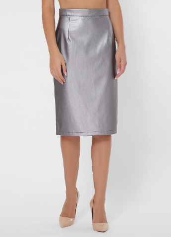 Металл кэжуал однотонная юбка Fashion Up карандаш