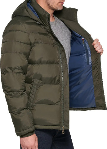 Оливковая (хаки) демисезонная куртка Tommy Hilfiger