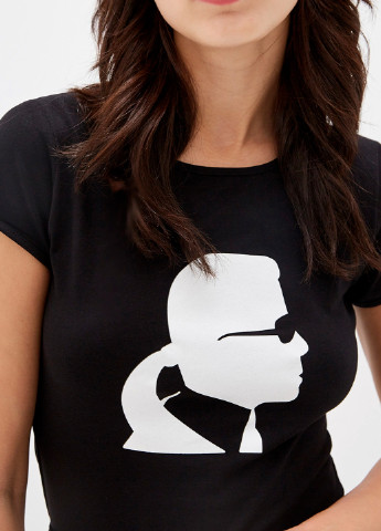 Чорна літня футболка Karl Lagerfeld