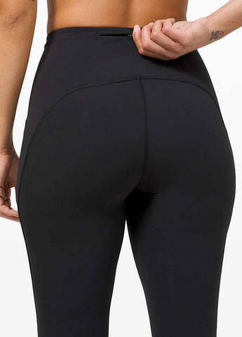 Черные демисезонные леггинсы Lululemon Athletica