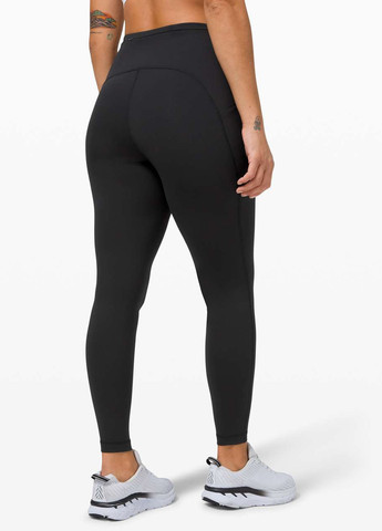 Черные демисезонные леггинсы Lululemon Athletica