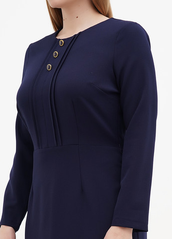 Темно-синя кежуал сукня годе Sassofono однотонна