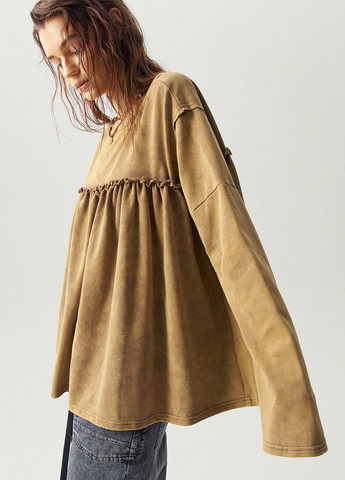 Горчичный демисезонный джемпер джемпер SHEIN