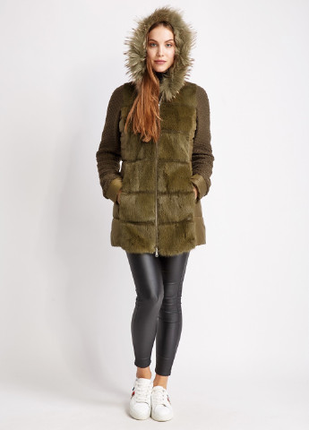 Оливковая (хаки) зимняя куртка Sussex