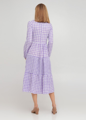 Бузкова кежуал сукня оверсайз Die&More в клітинку