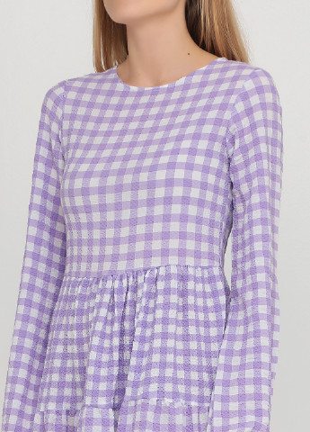 Бузкова кежуал сукня оверсайз Die&More в клітинку