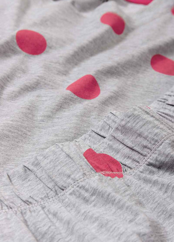 Светло-серая всесезон пижама (лонгслив, брюки) лонгслив + брюки C&A