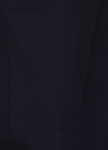 Темно-синие классические демисезонные со средней талией брюки No Brand