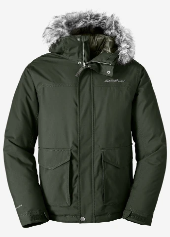 Темно-зелена демісезонна куртка Eddie Bauer