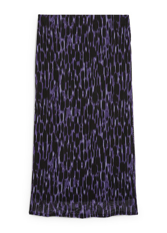 Фиолетовая кэжуал леопардовая юбка C&A