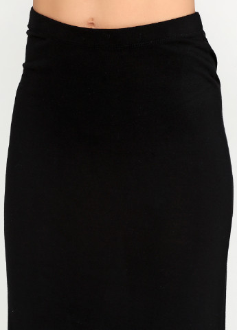 Черная кэжуал однотонная юбка Terranova миди