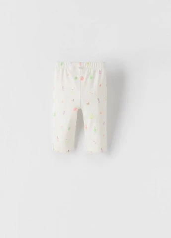 Лосини,молочний в візерунки, Zara Kids (254866814)