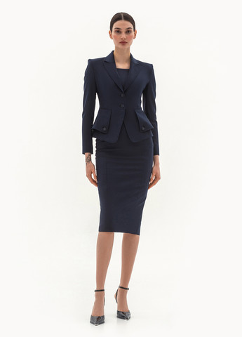 Синий женский жакет BGL однотонный - демисезонный